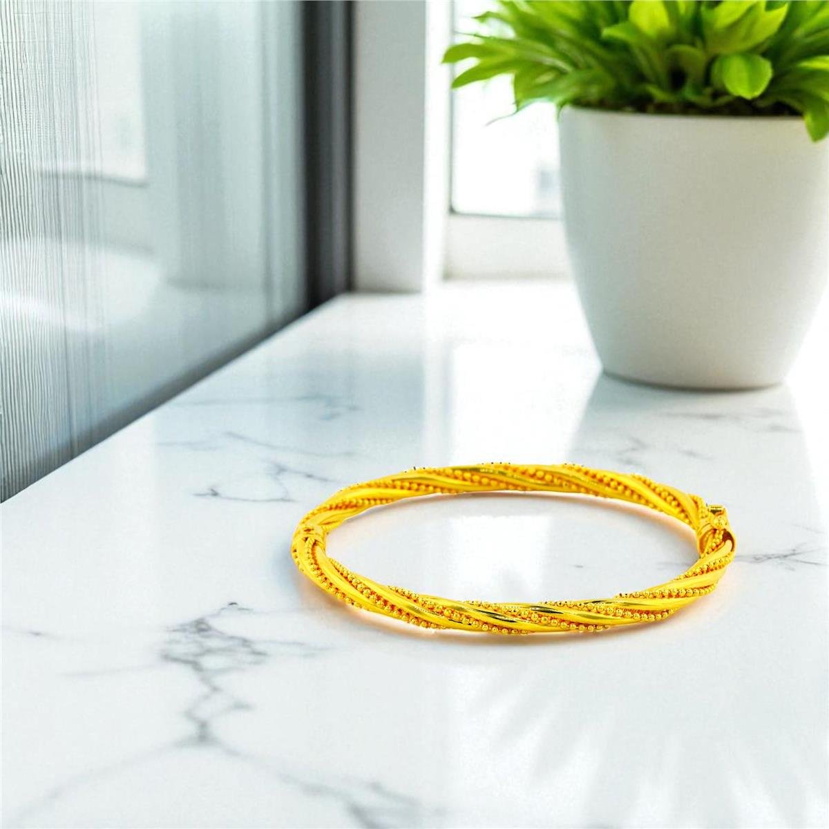 22 Ayar Altın Tasarım Bilezik  -  0194589