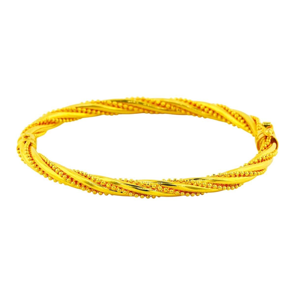 22 Ayar Altın Tasarım Bilezik  -  0194589