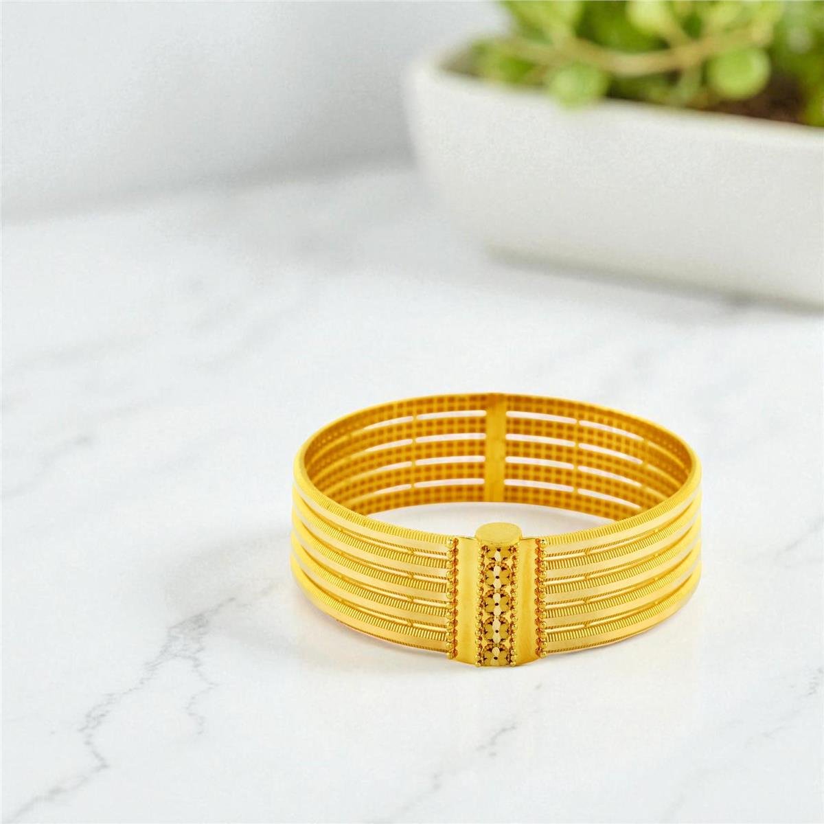 22 Ayar Altın Tasarım Bilezik  -  0199953