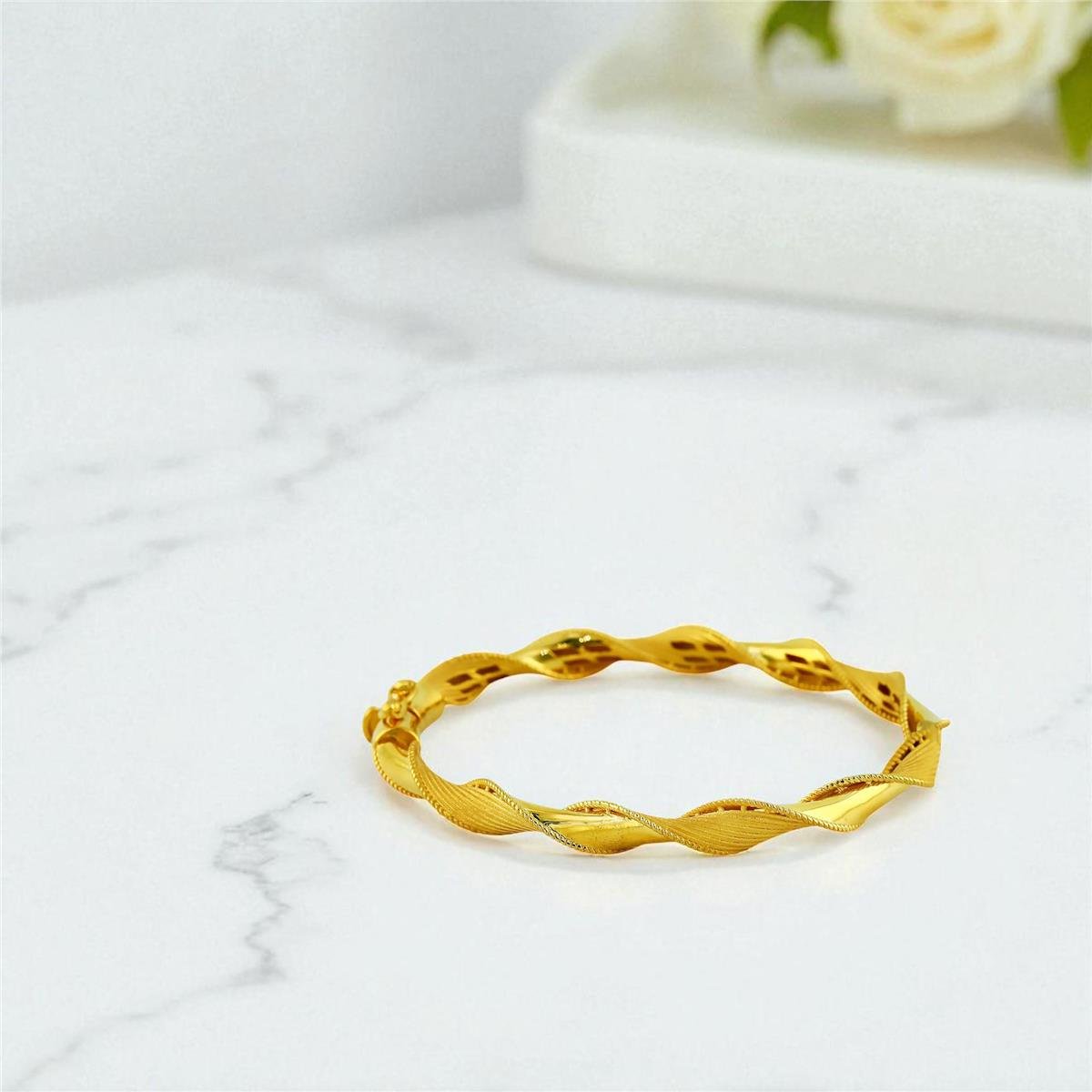 22 Ayar Altın Tasarım Bilezik  -  0199958