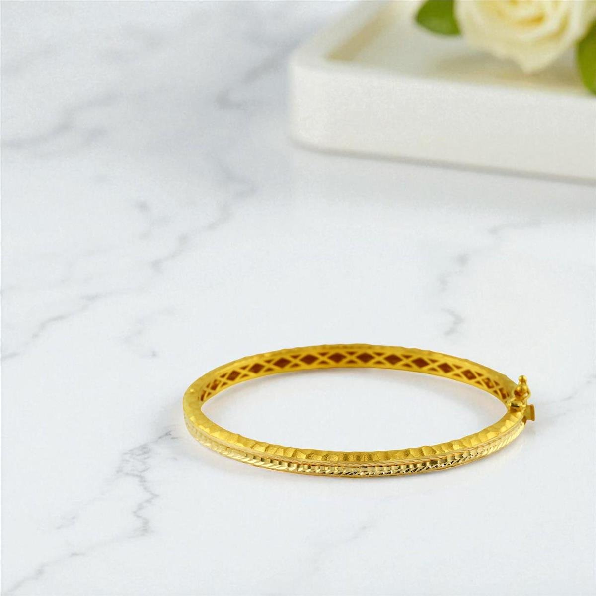 22 Ayar Altın Tasarım Bilezik  -  0199960