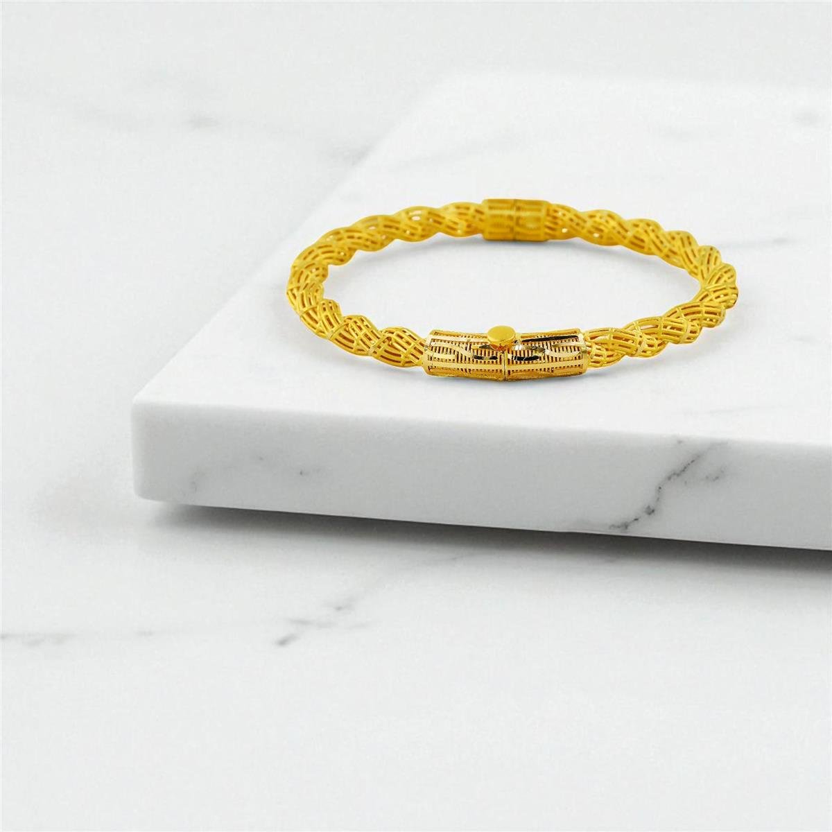 22 Ayar Altın Tasarım Bilezik  -  0199964