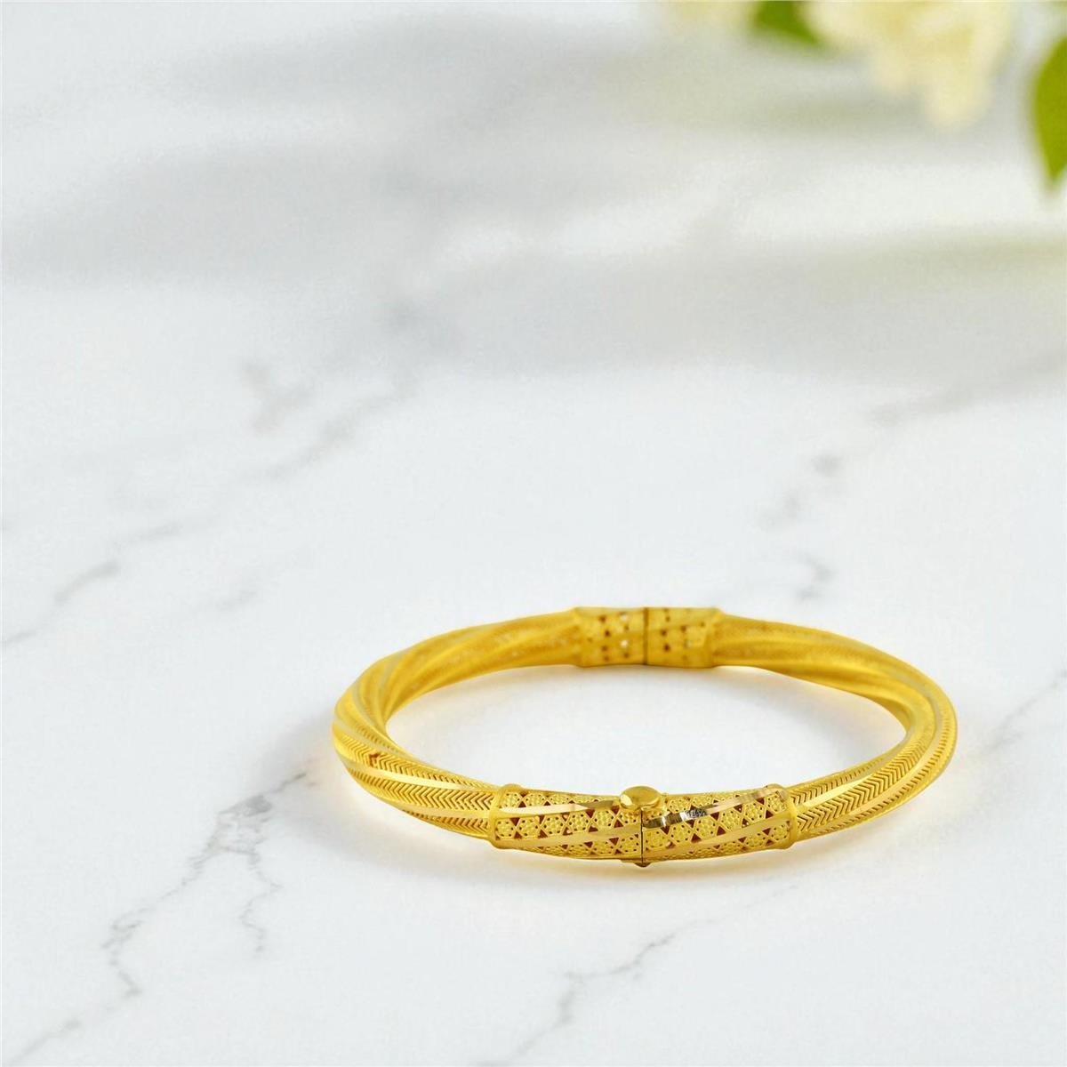 22 Ayar Altın Tasarım Bilezik  -  0199965