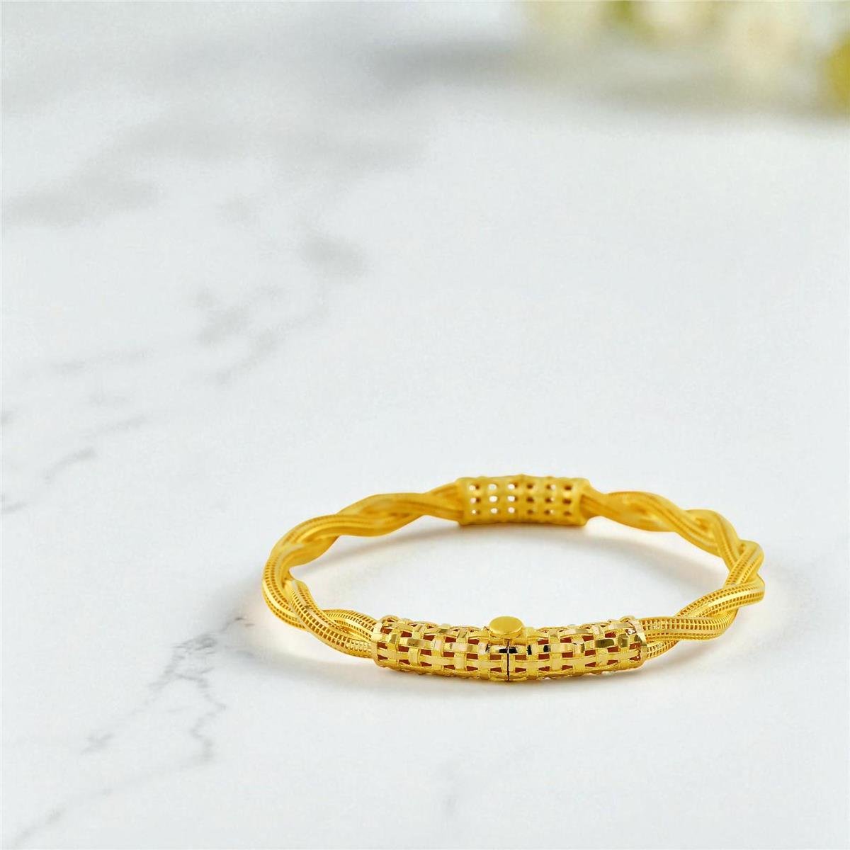 22 Ayar Altın Tasarım Bilezik  -  0199966