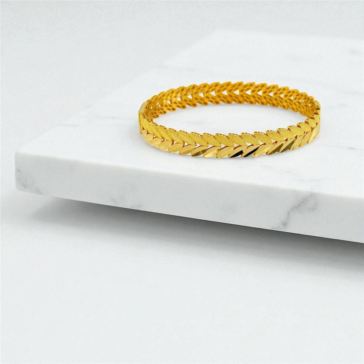 22 Ayar Altın Tasarım Bilezik  -  0199967