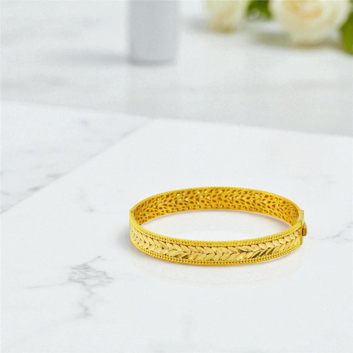 22 Ayar Altın Tasarım Bilezik  -  0199970