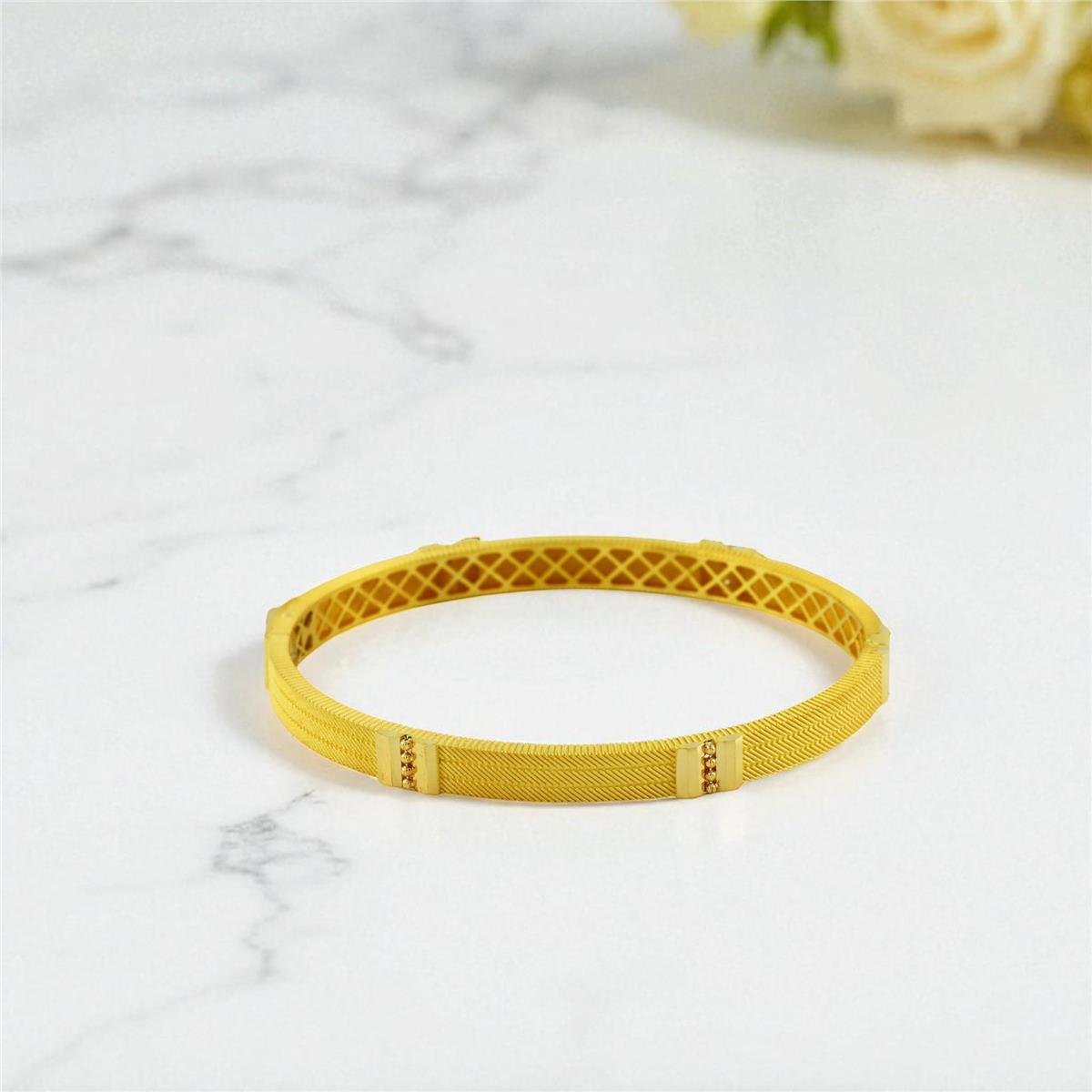 22 Ayar Altın Tasarım Bilezik  -  0199976