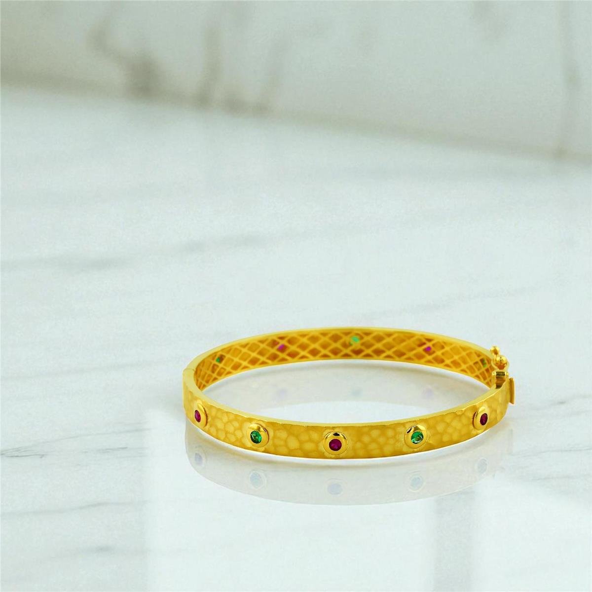 22 Ayar Altın Tasarım Bilezik  -  0199978