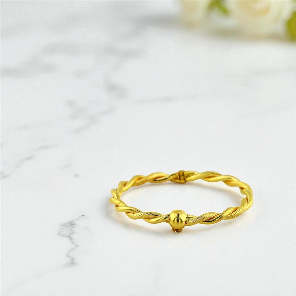 22 Ayar Altın Tasarım Bilezik  -  0200034