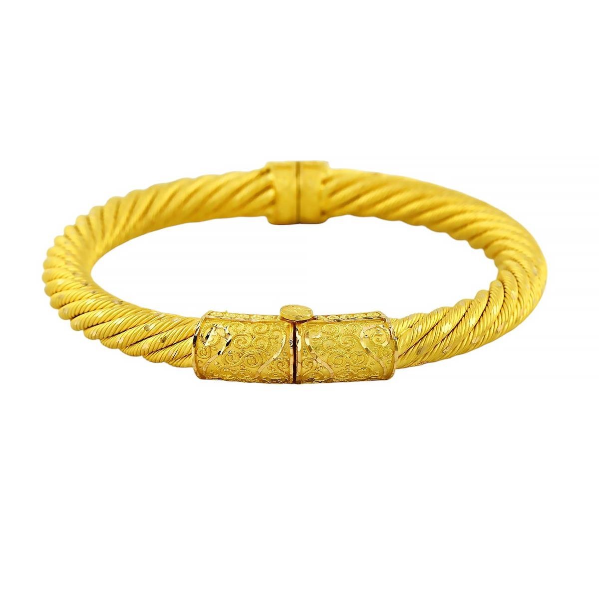 22 Ayar Altın Tasarım Bilezik  -  0200038