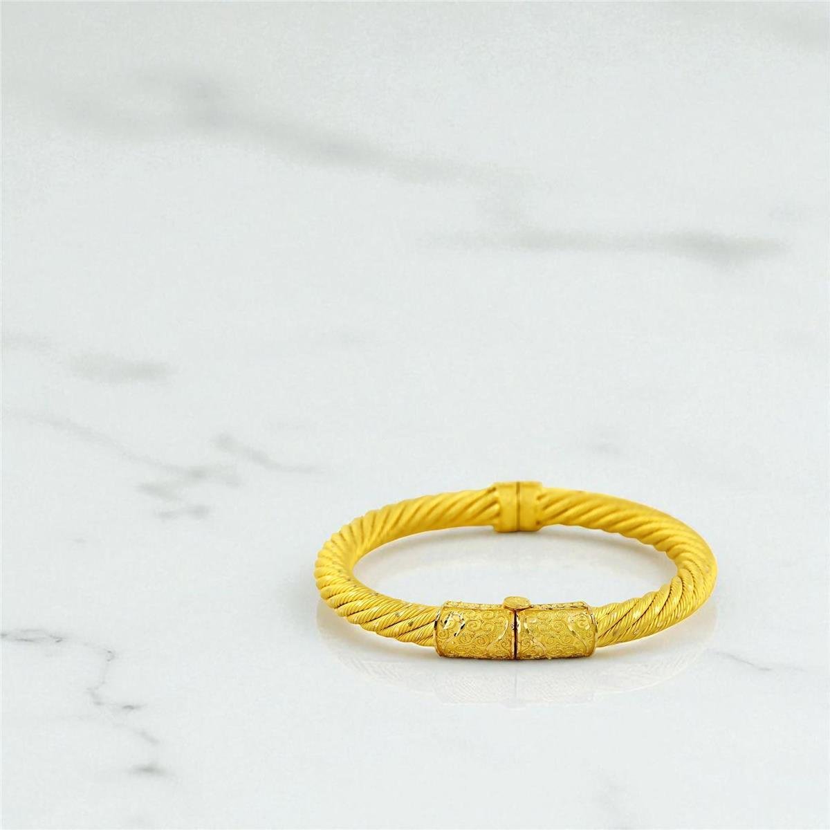 22 Ayar Altın Tasarım Bilezik  -  0200038