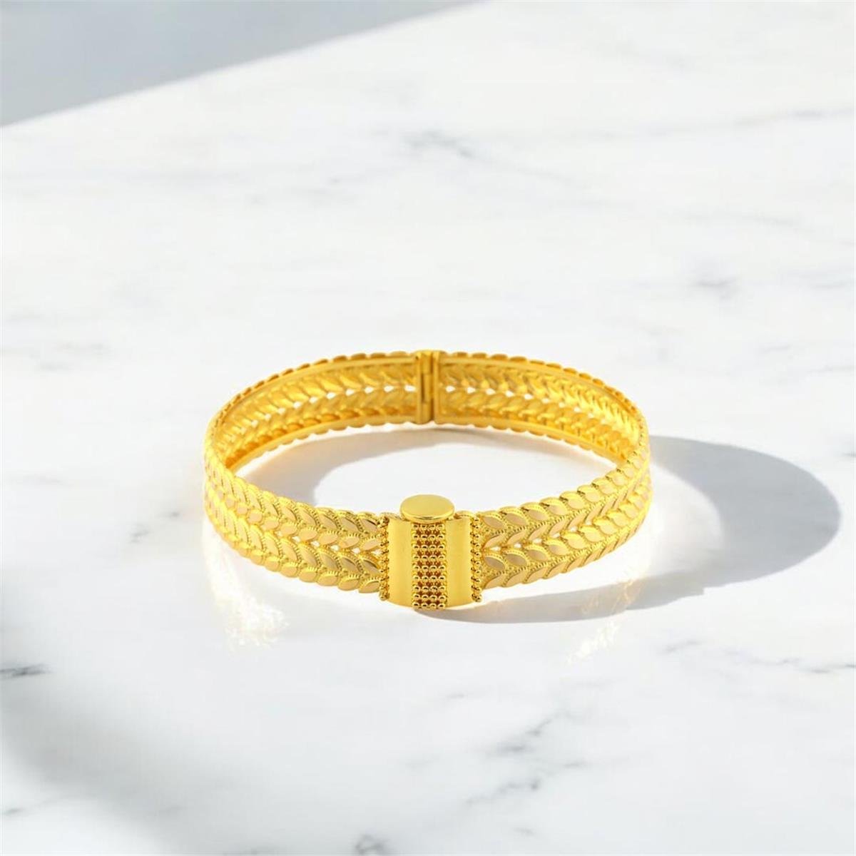 22 Ayar Altın Tasarım Bilezik  -  F004223