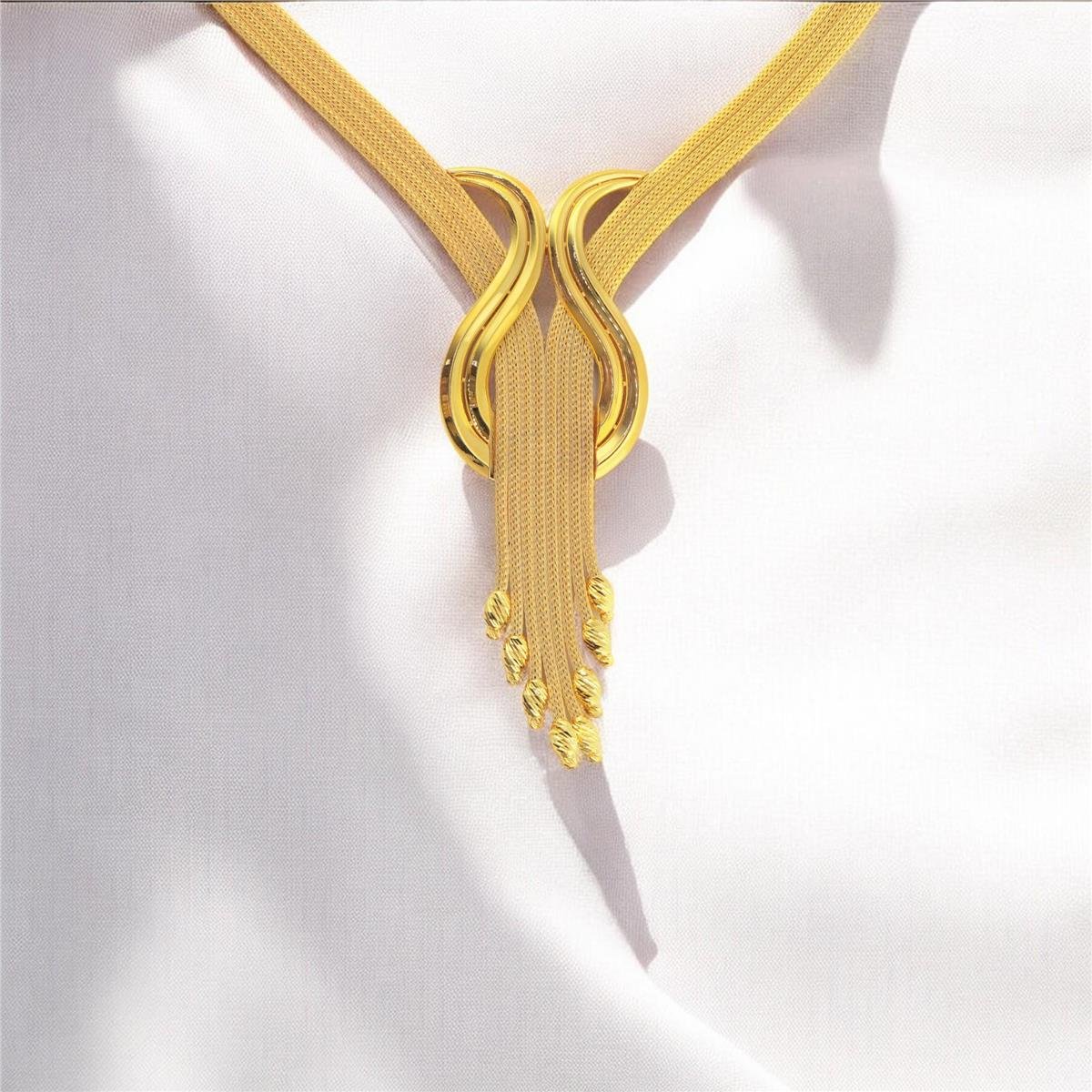 22 Ayar Altın Tasarım Gerdanlık  -  0182198