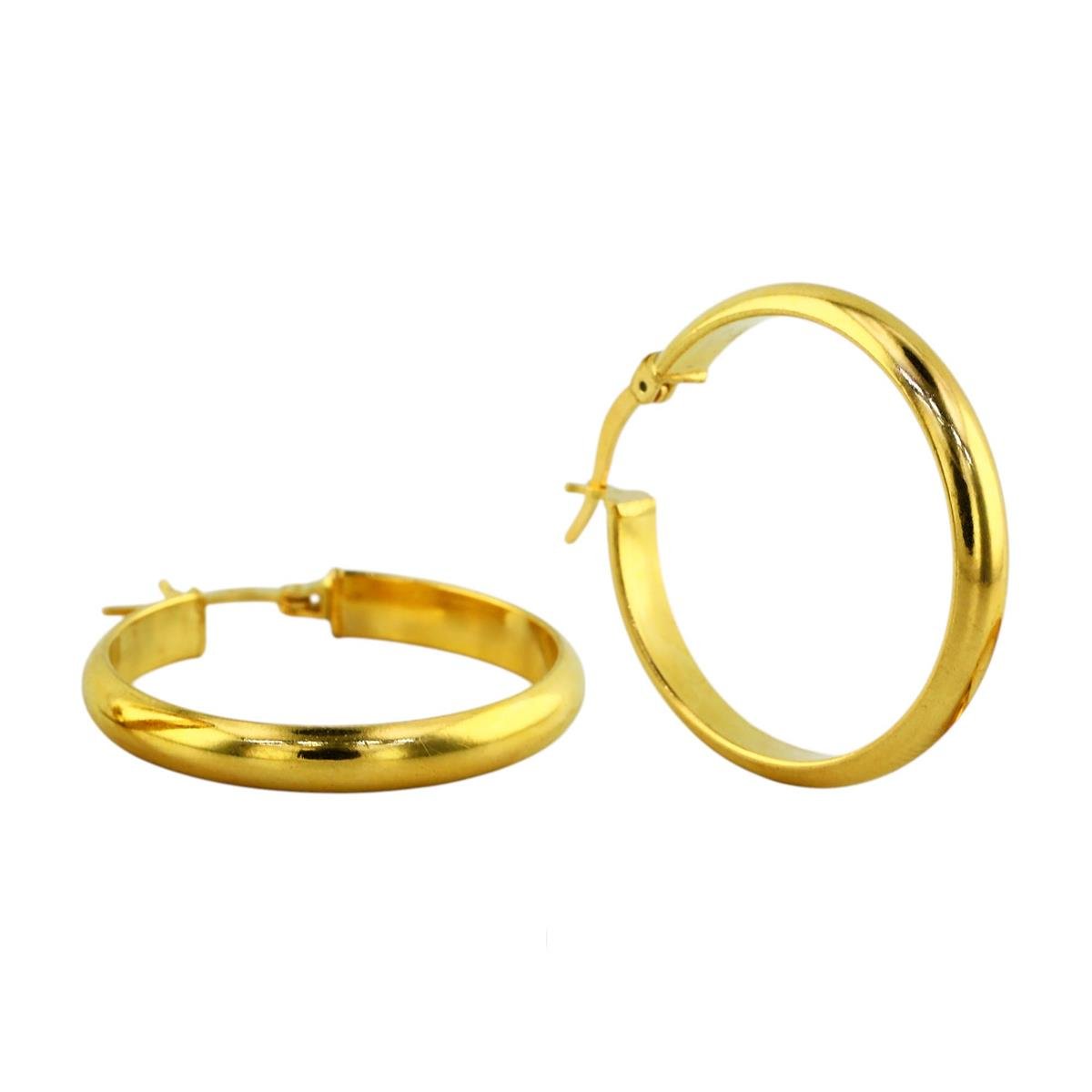 22 Ayar Altın Tasarım Küpe  -  0199691