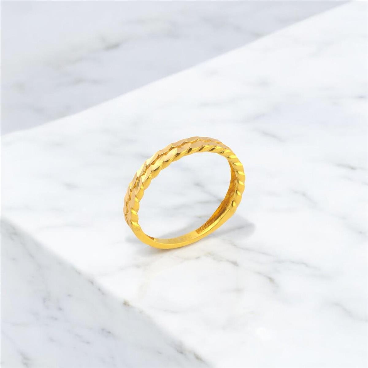 22 Ayar Altın Tasarım Yüzük  -  0180196