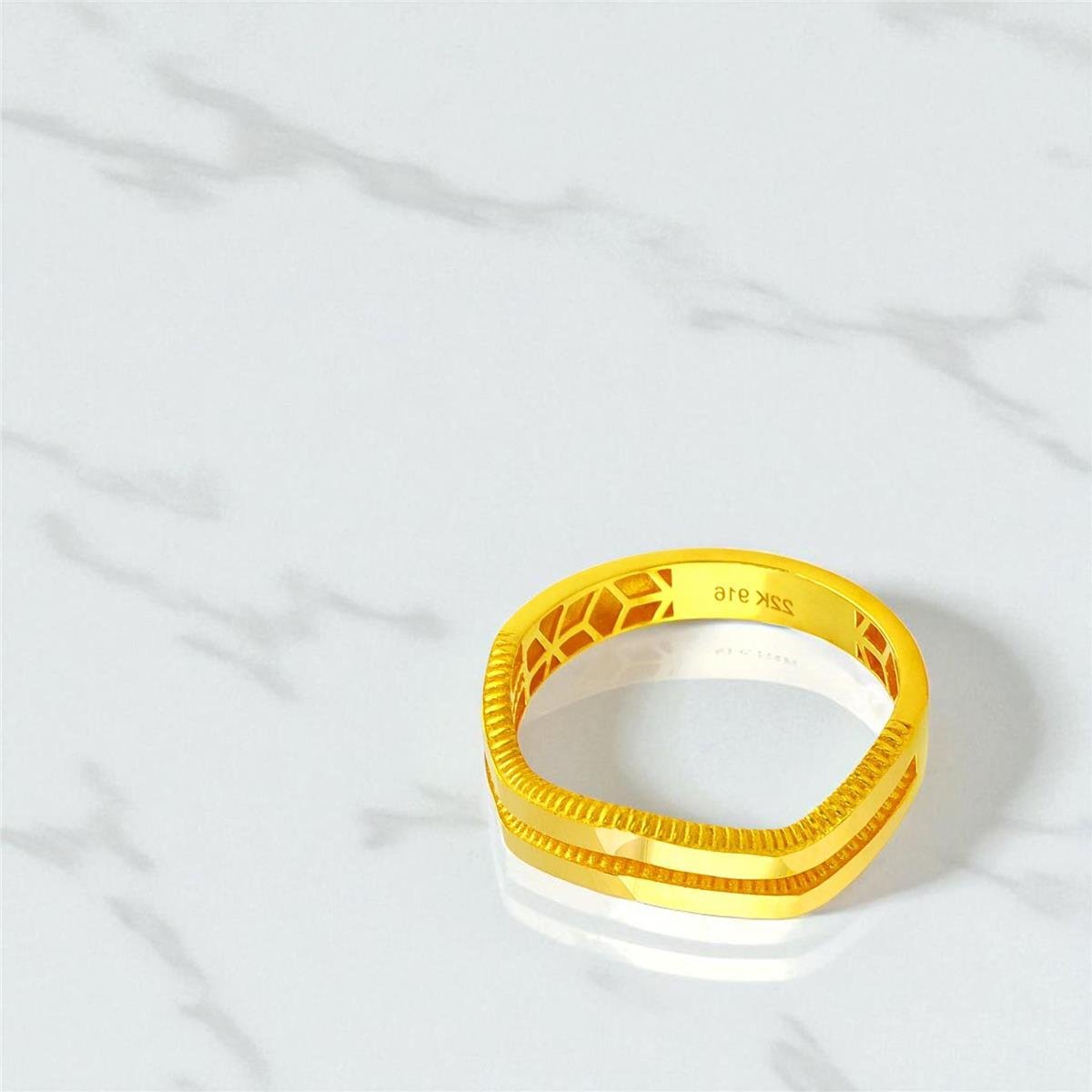 22 Ayar Altın Tasarım Yüzük  -  0194527