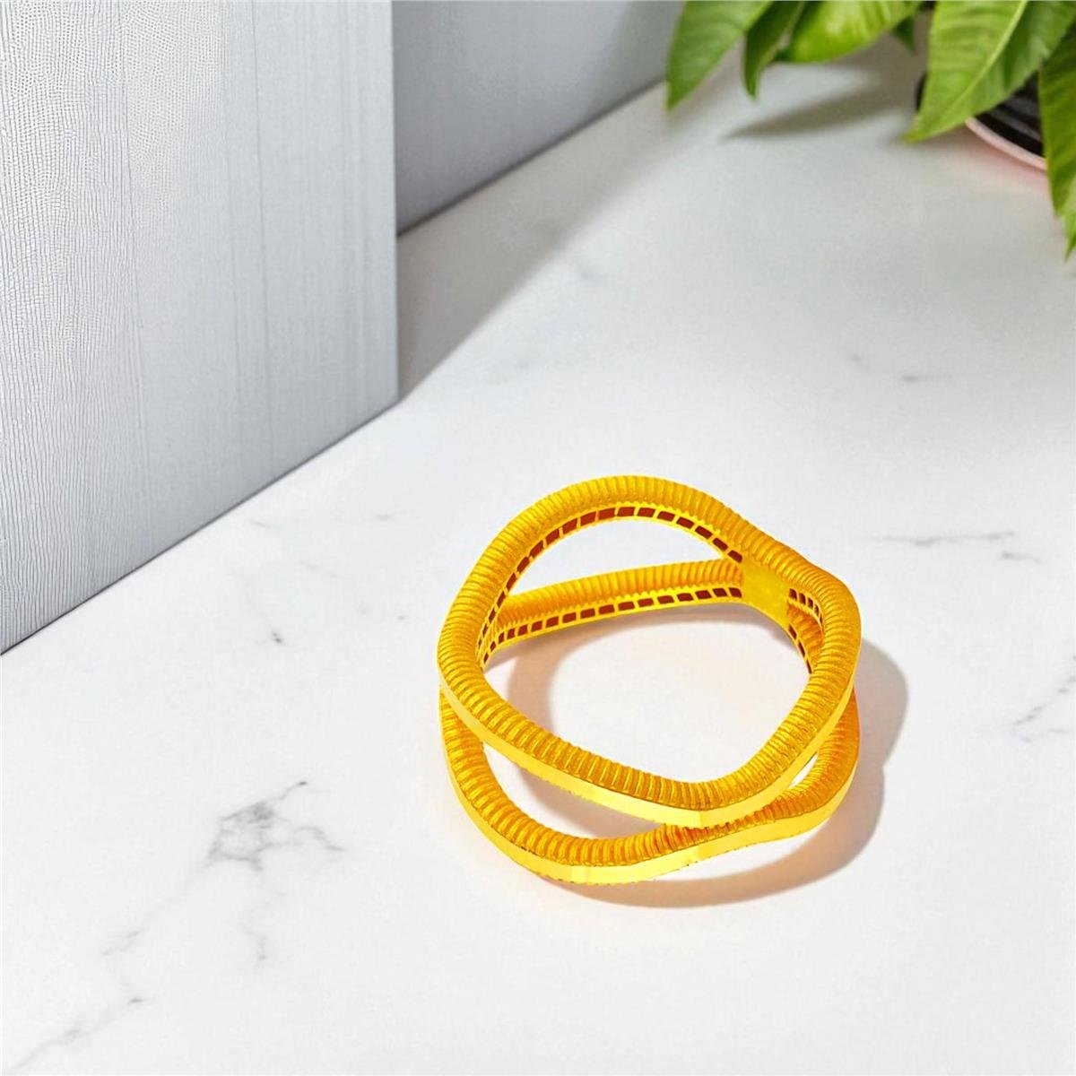 22 Ayar Altın Tasarım Yüzük  -  0194532