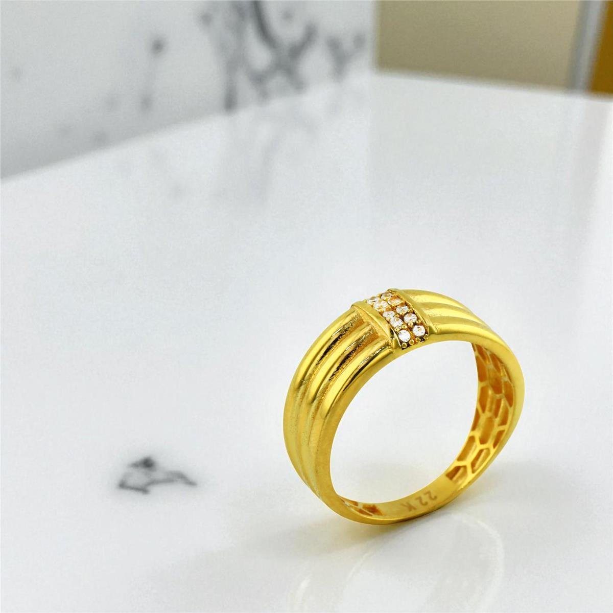 22 Ayar Altın Tasarım Yüzük  -  0199553