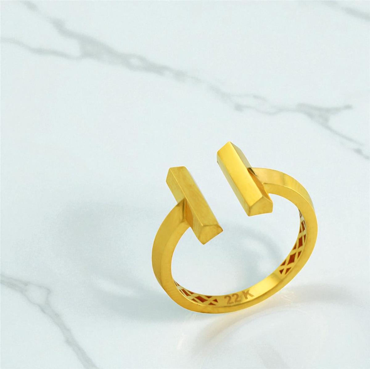22 Ayar Altın Tasarım Yüzük  -  0199561