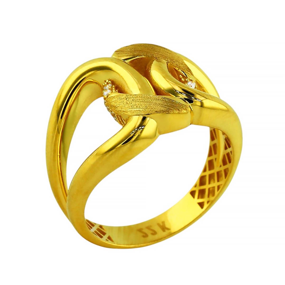22 Ayar Altın Tasarım Yüzük  -  0199987