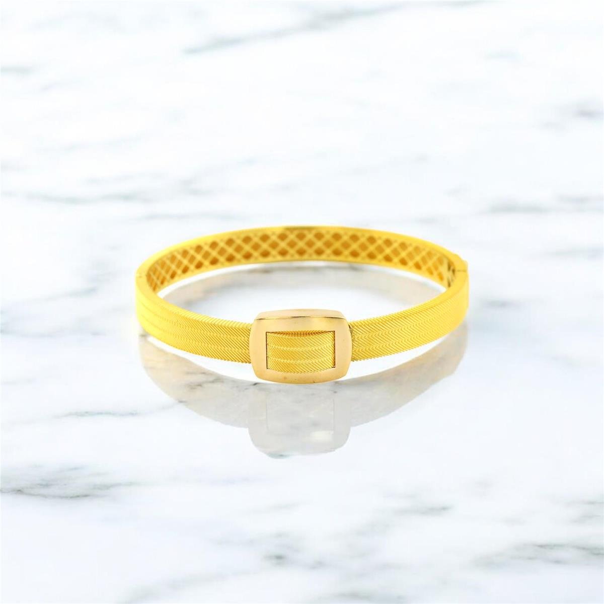 22 Ayar Altın Trabzon Hasırı Bilezik  -  0193625