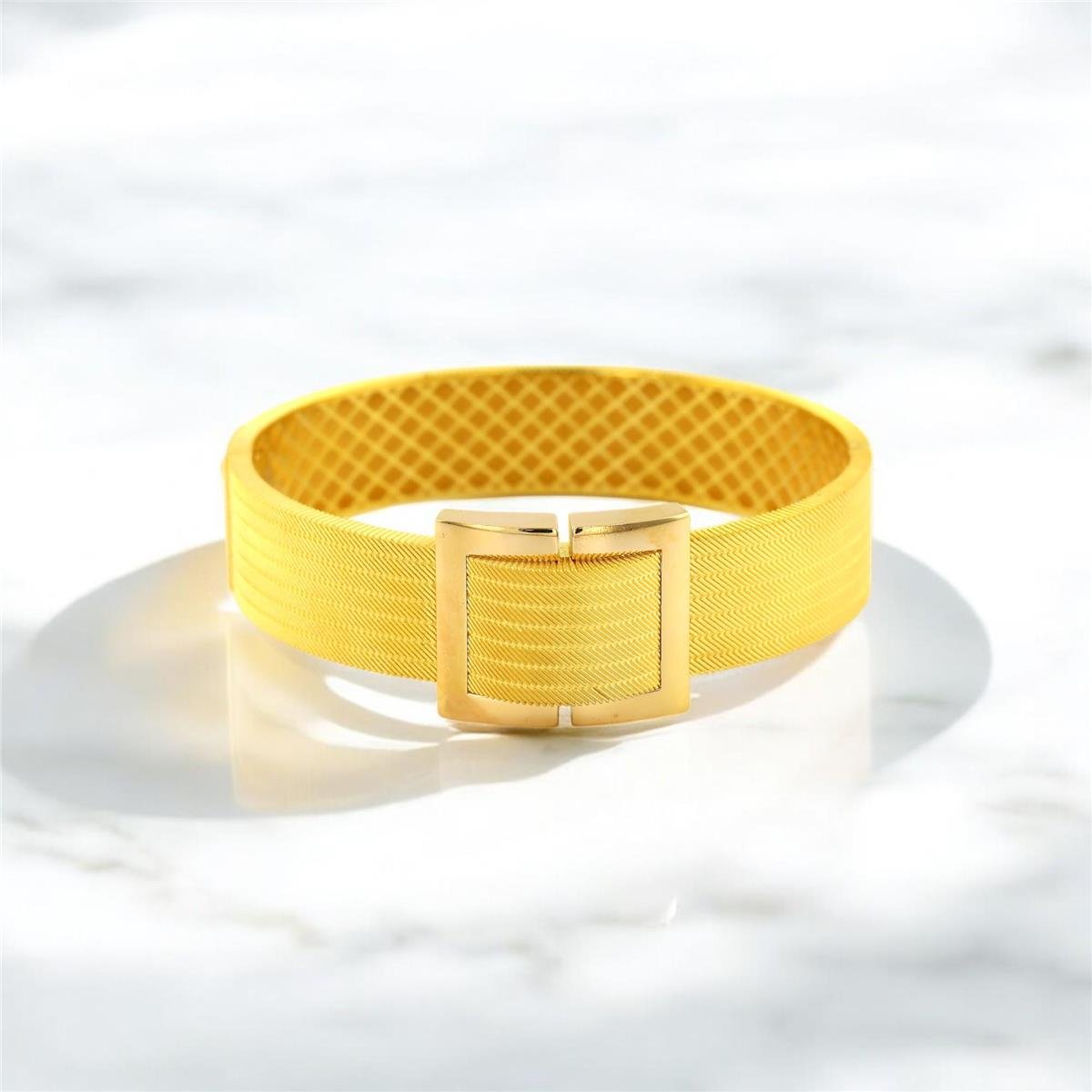 22 Ayar Altın Trabzon Hasırı Bilezik  -  0193626