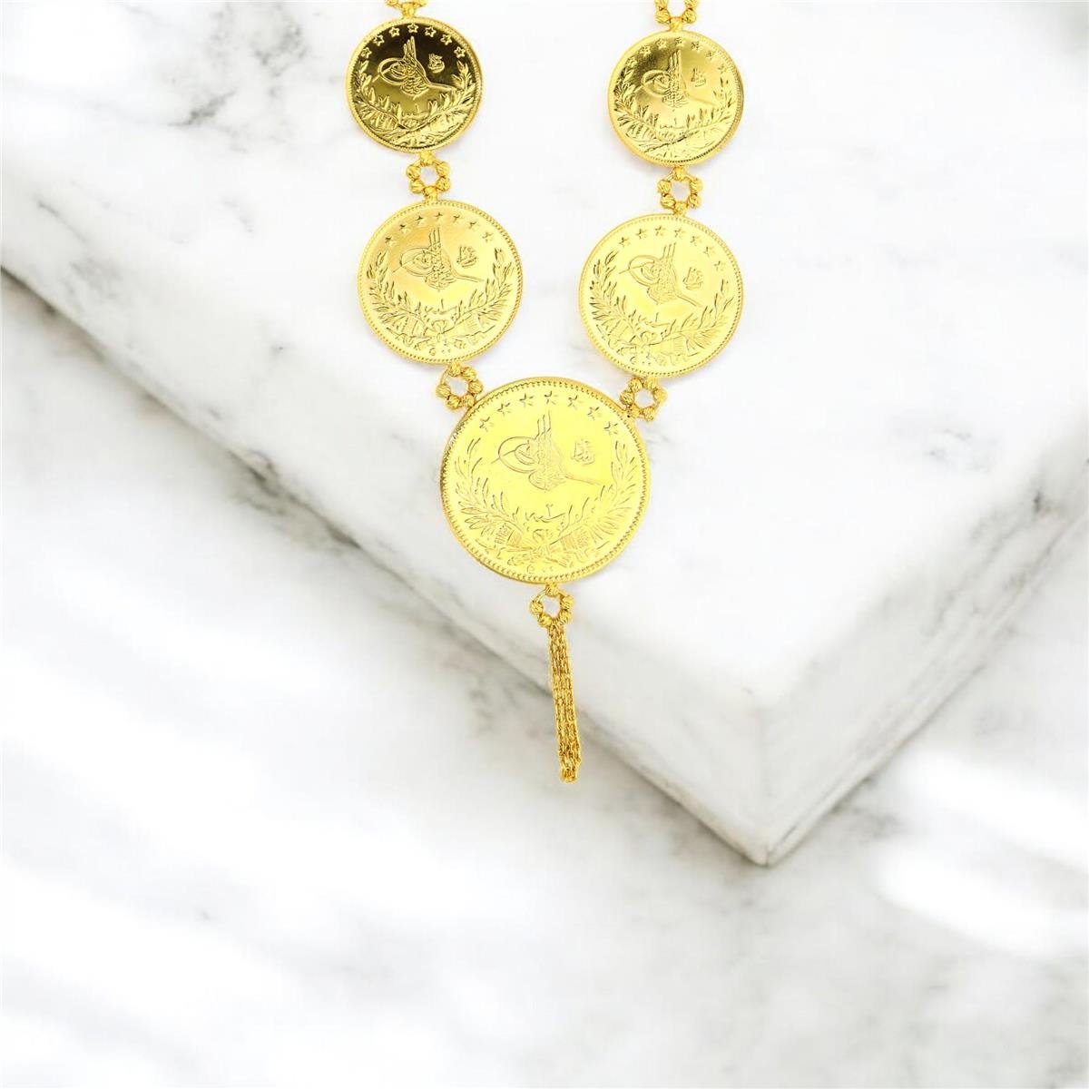 22 Ayar Altın Turalı Gerdanlık  -  0193631