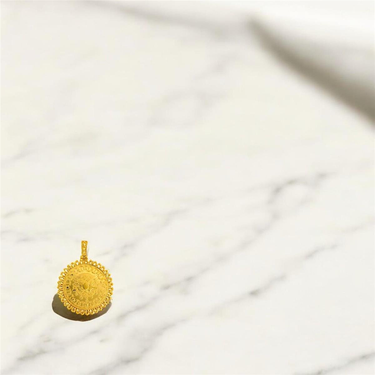 22 Ayar Altın Turalı Kolye Ucu  -  0191803