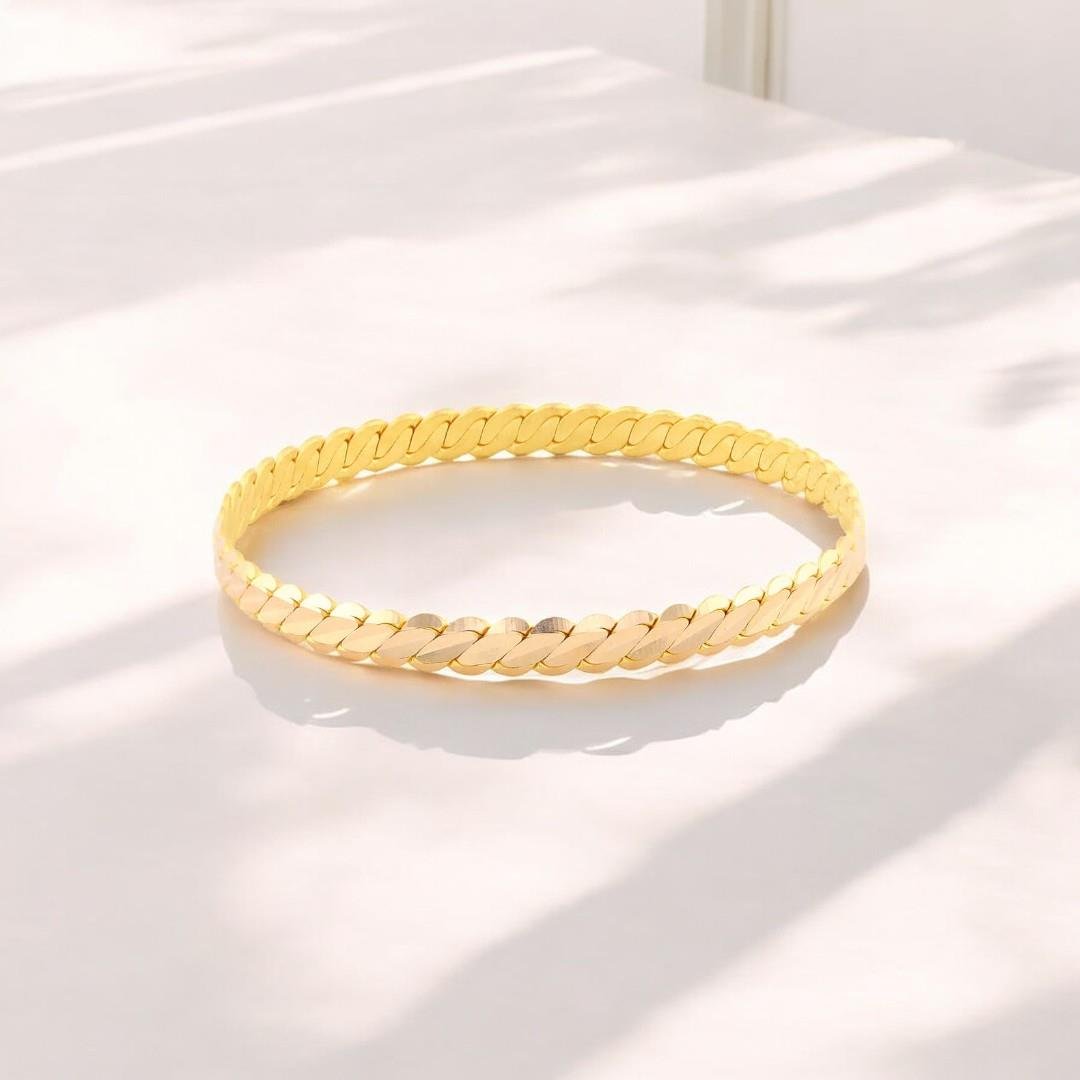 22 Ayar Mersin Burması Bilezik - BRM1500