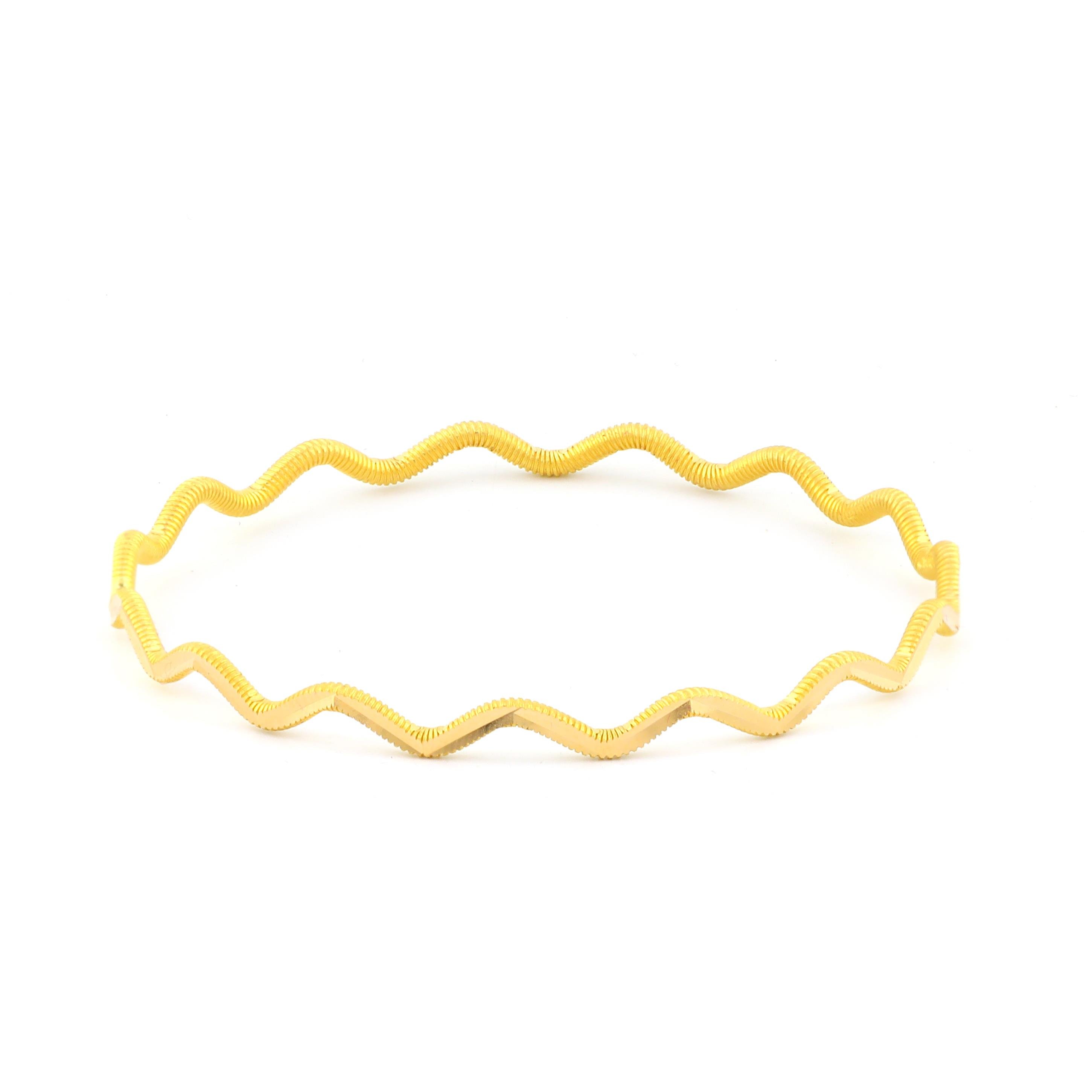 22 Ayar Zigzag Bilezik - ZIG-1000