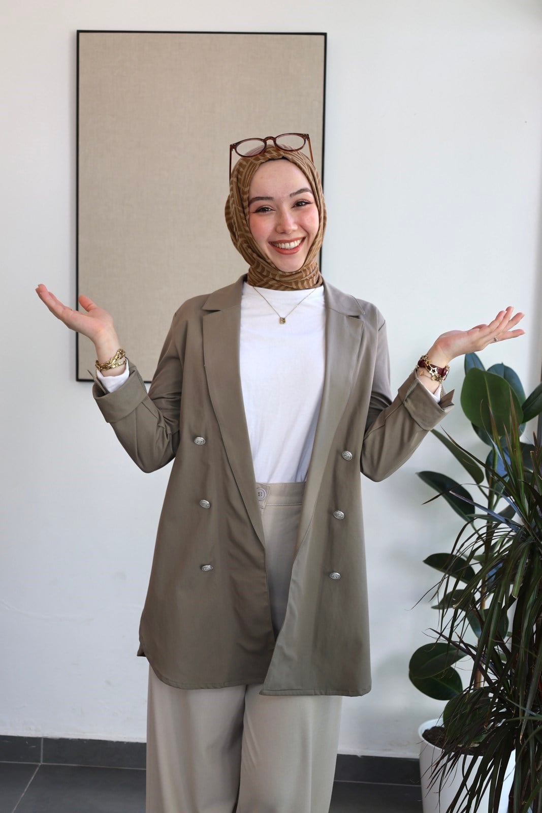 Astarsız Pamuklu Ceket - Haki