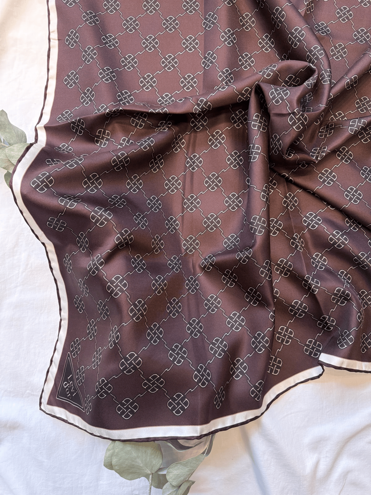 Levidor Twill İpek Eşarp - Acı Kahve