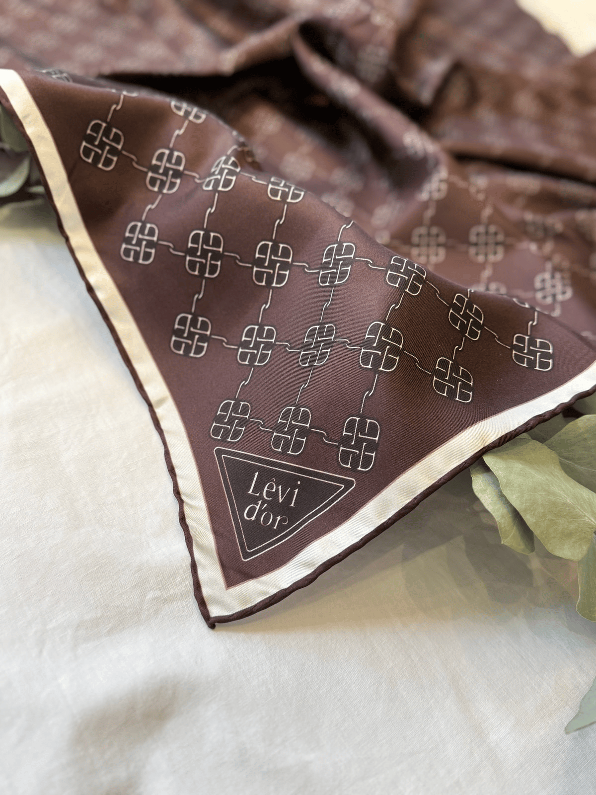 Levidor Twill İpek Eşarp - Acı Kahve
