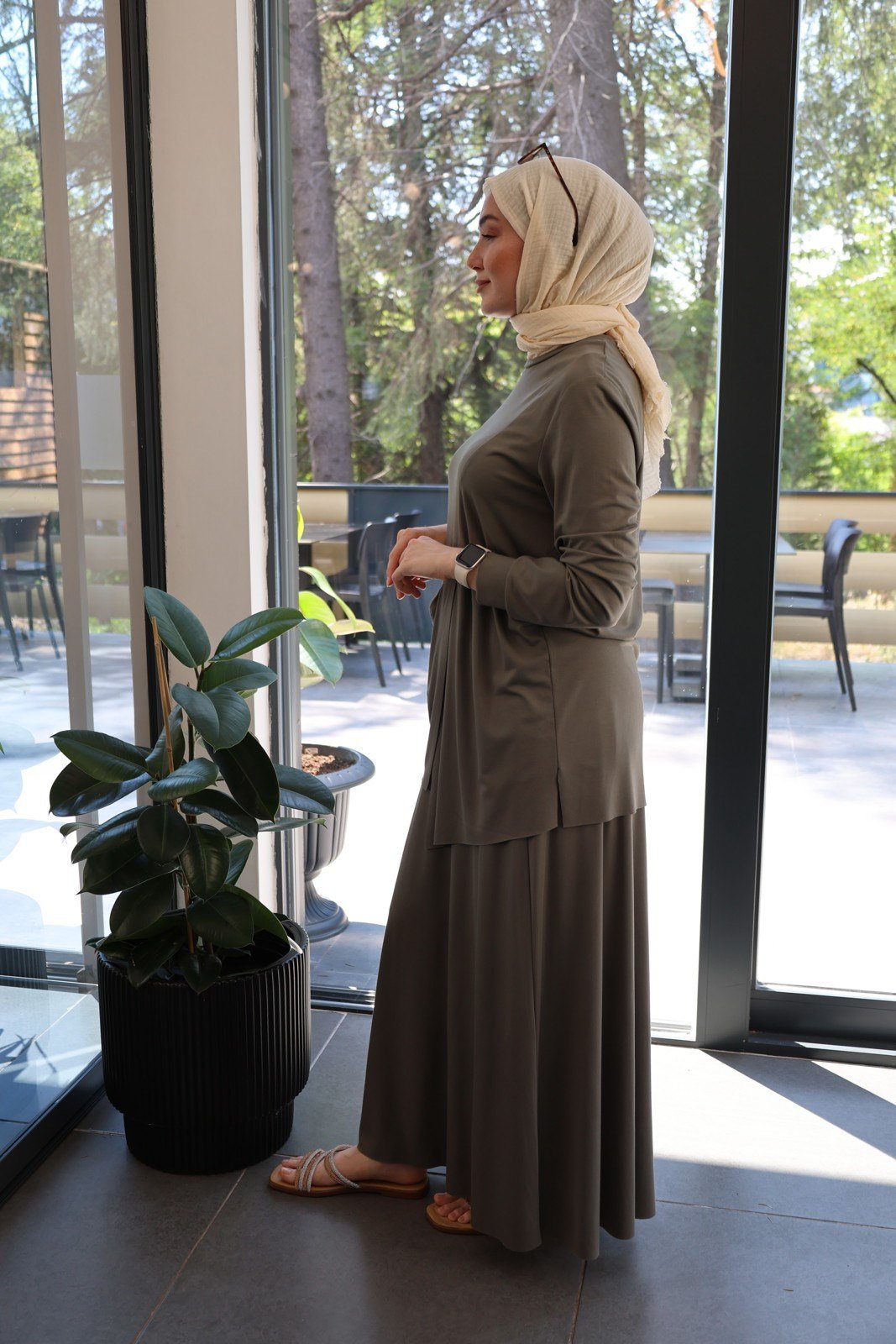 Lina Etek Takım - Haki