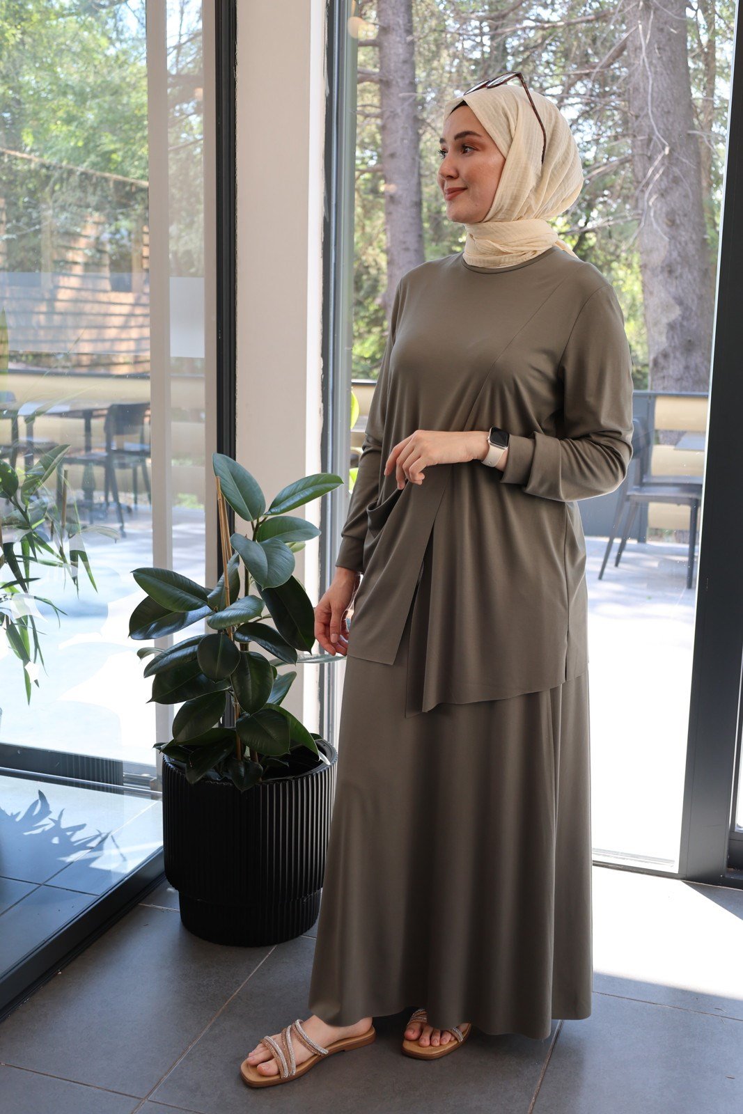 Lina Etek Takım - Haki