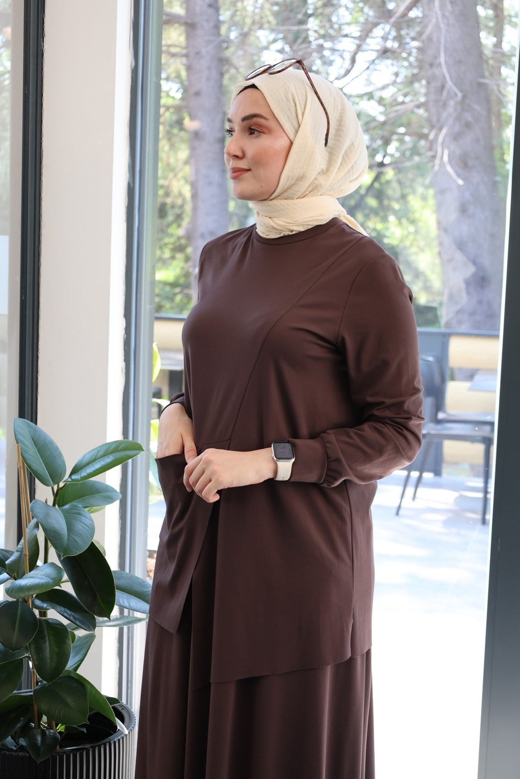 Lina Etek Takım - Kahve
