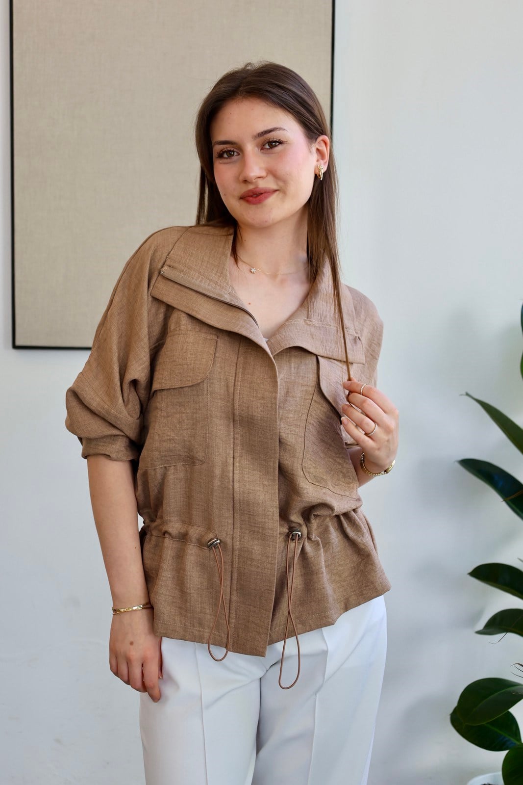 Spor Basic Ceket - Camel