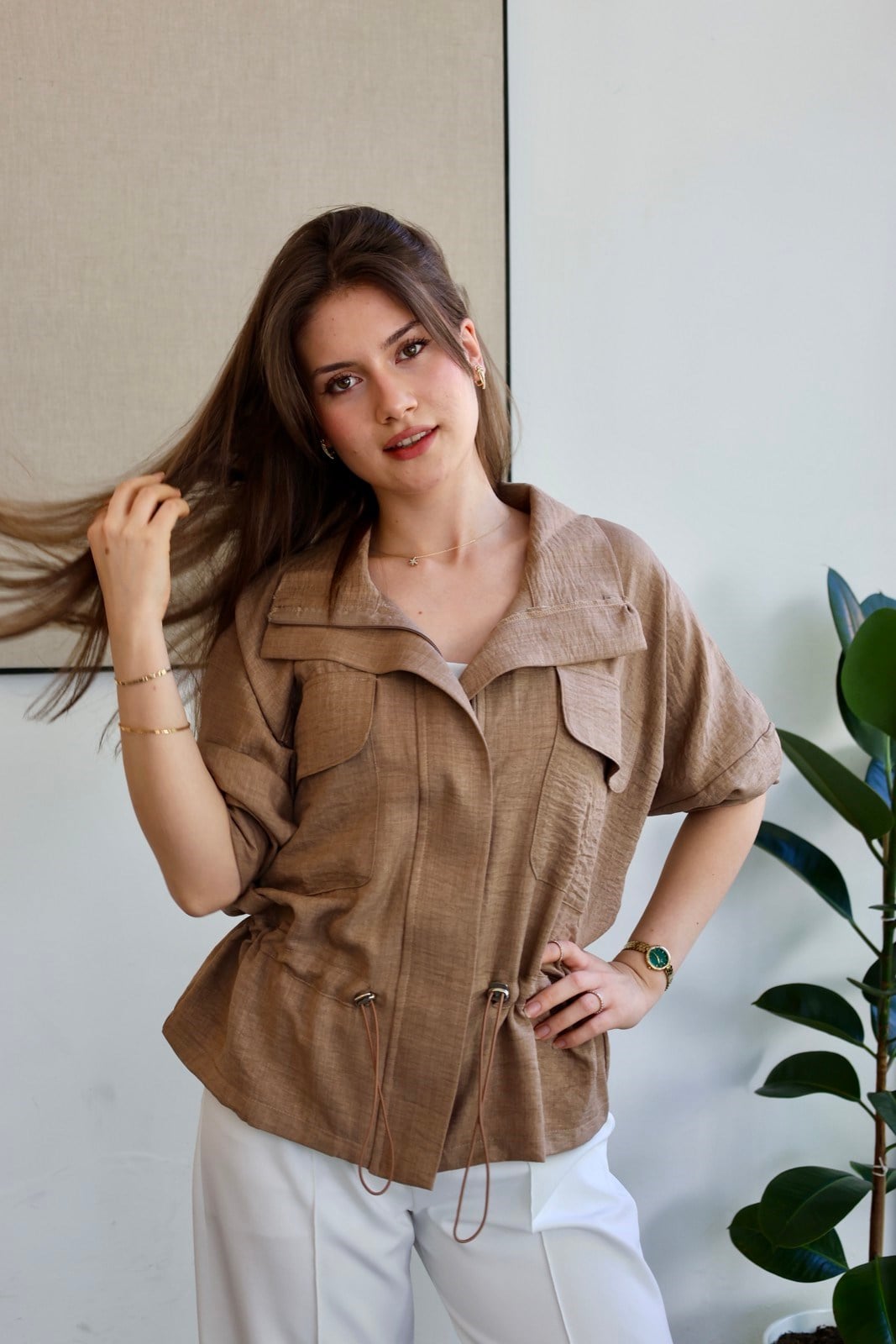 Spor Basic Ceket - Camel