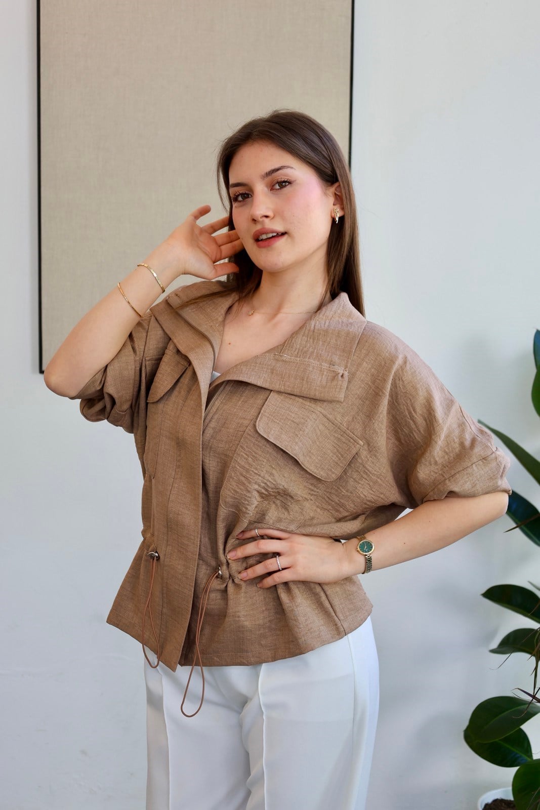 Spor Basic Ceket - Camel