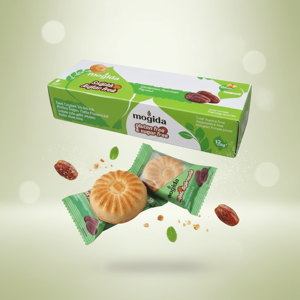 Gluten Free Date Maamoul Sugar Free 12 Pack