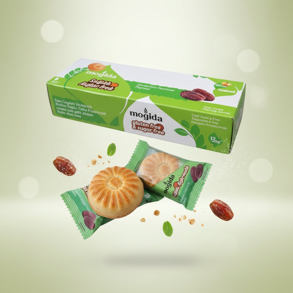 Gluten Free Sugar Free Date Mamul Celiac Friendly 12-Pieces × 3 Boxes