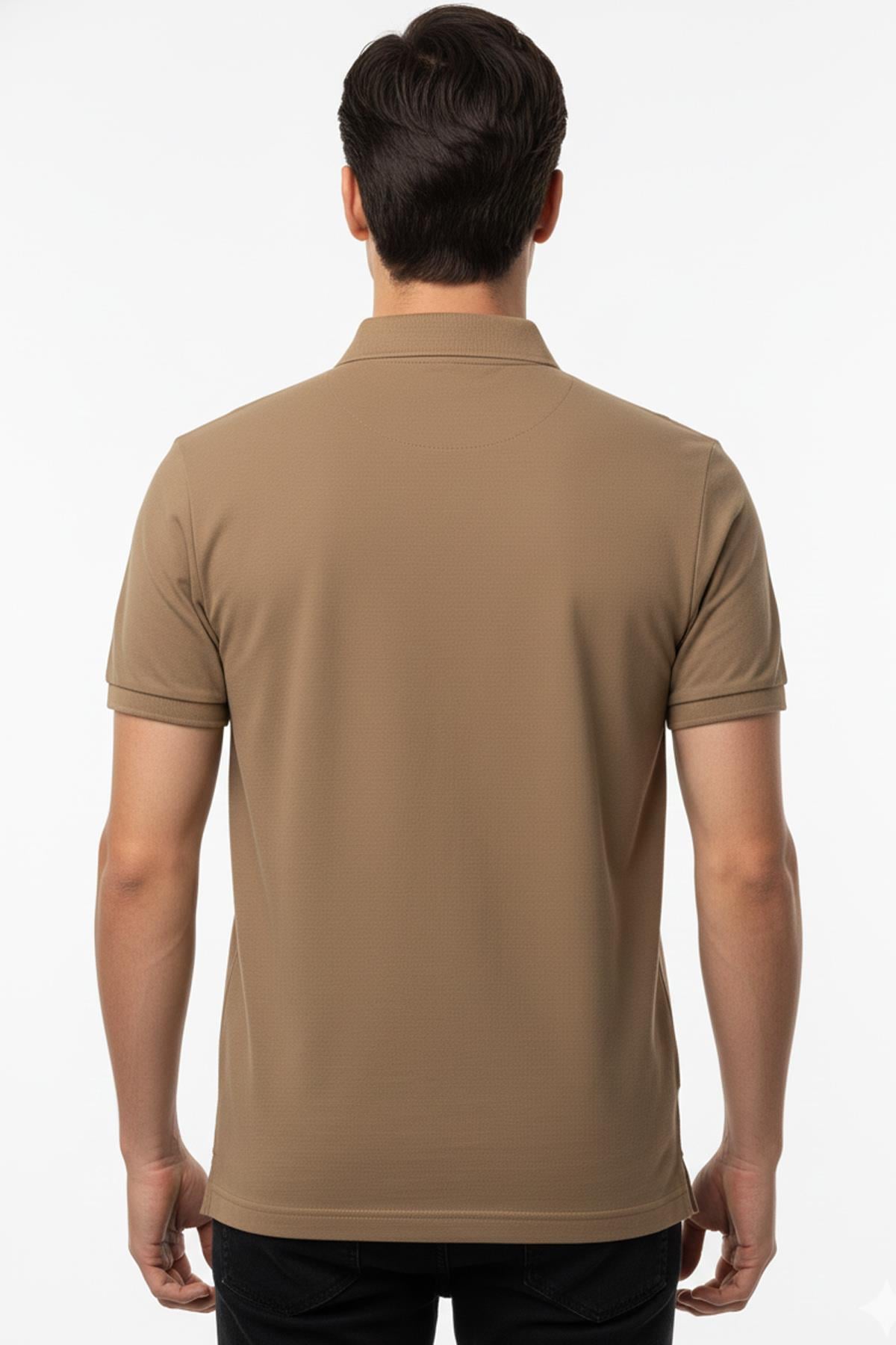 Cappuccino Polo Yaka T-Shirt - Sabri Özel