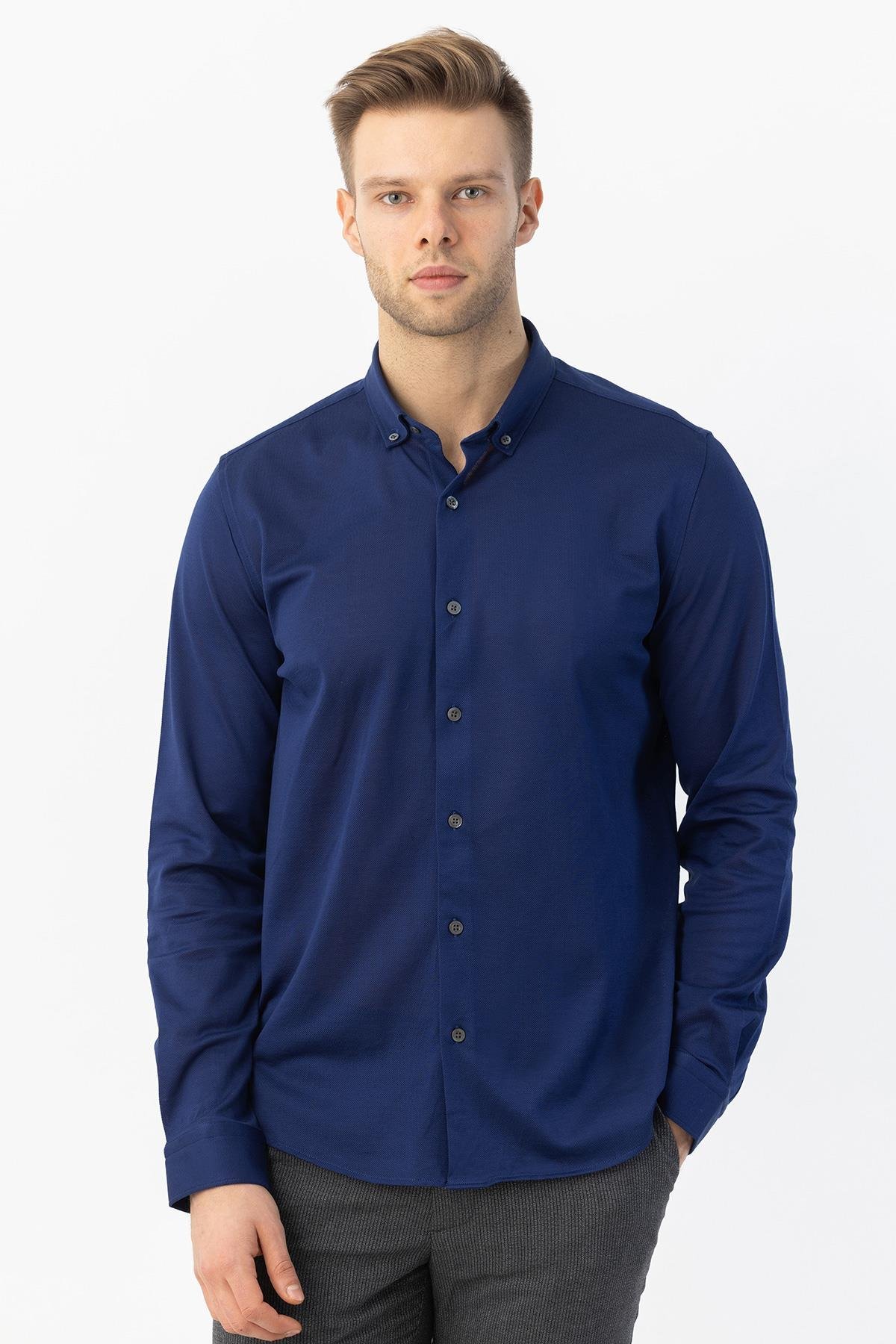 Erkek Gömlek İndigo - Sabri Özel