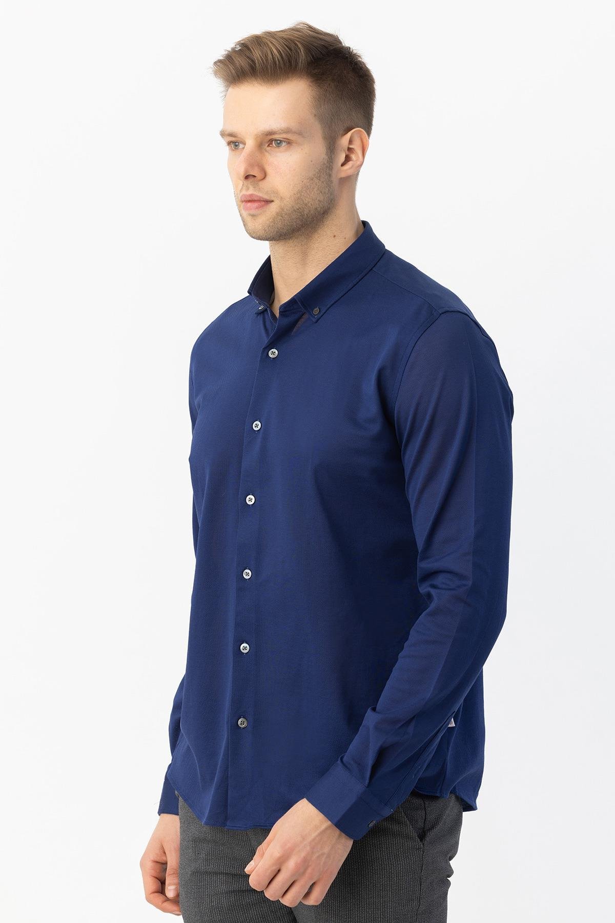 Erkek Gömlek İndigo - Sabri Özel