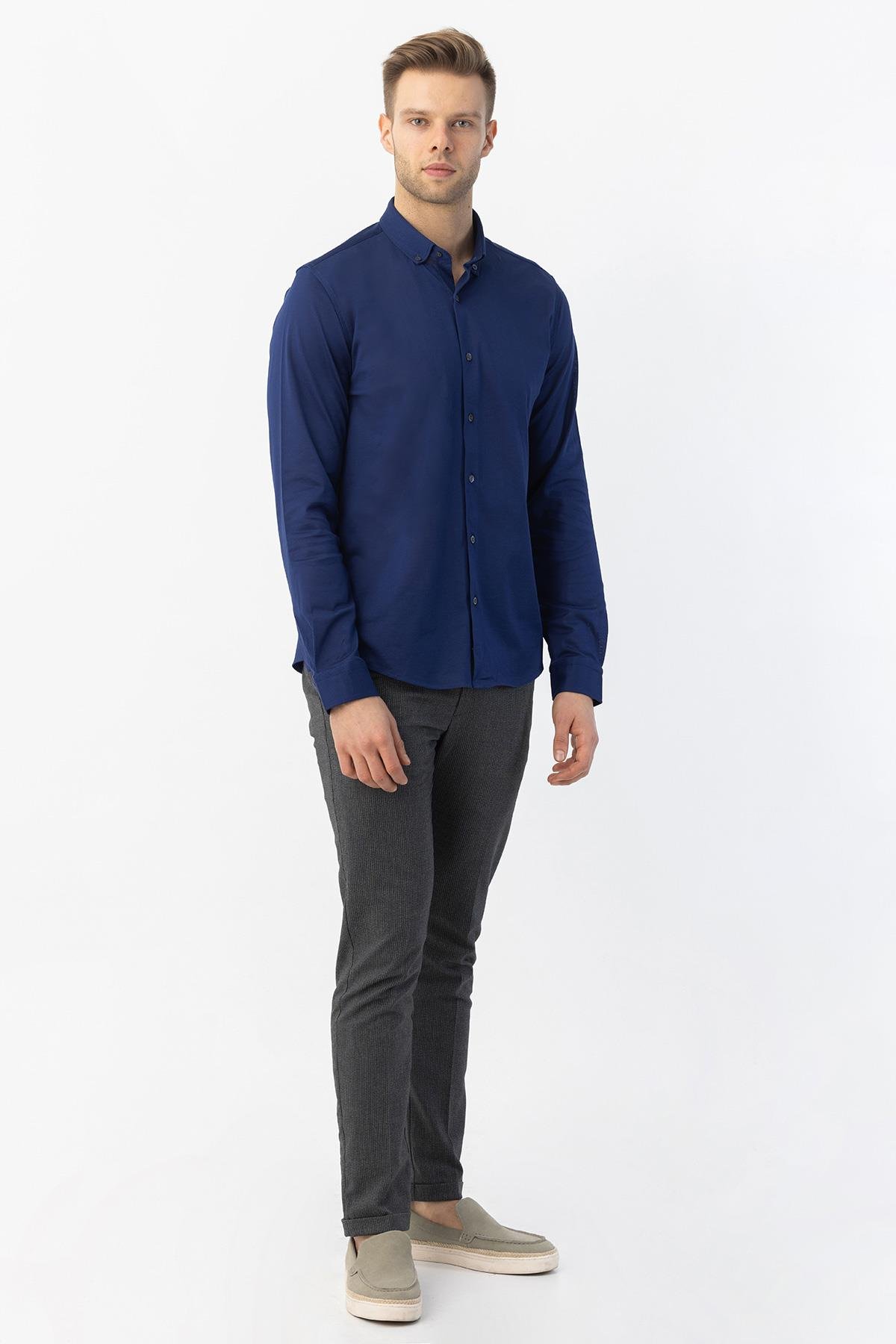 Erkek Gömlek İndigo - Sabri Özel