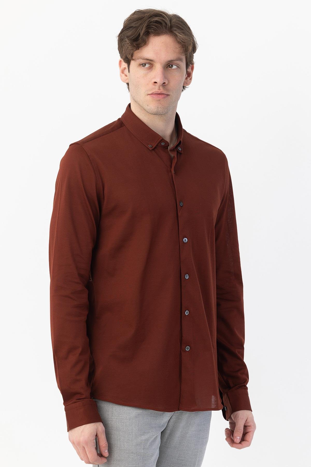 Erkek Gömlek Kiremit - Sabri Özel