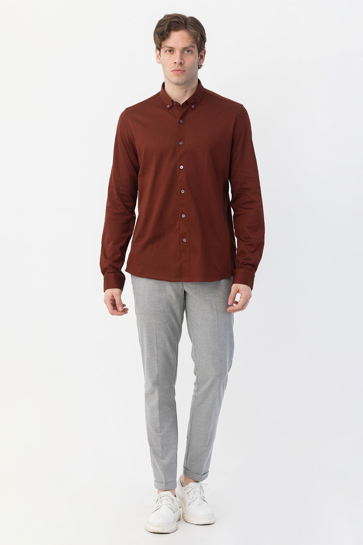 Erkek Gömlek Kiremit - Sabri Özel