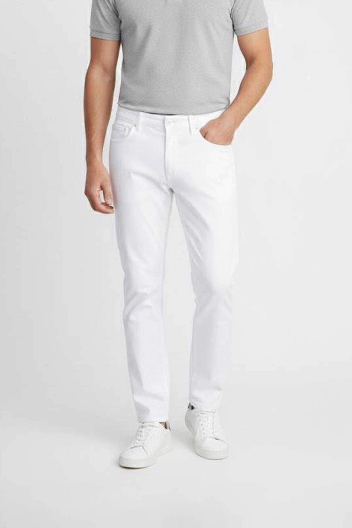 Erkek Pantolon Beyaz - Sabri Özel
