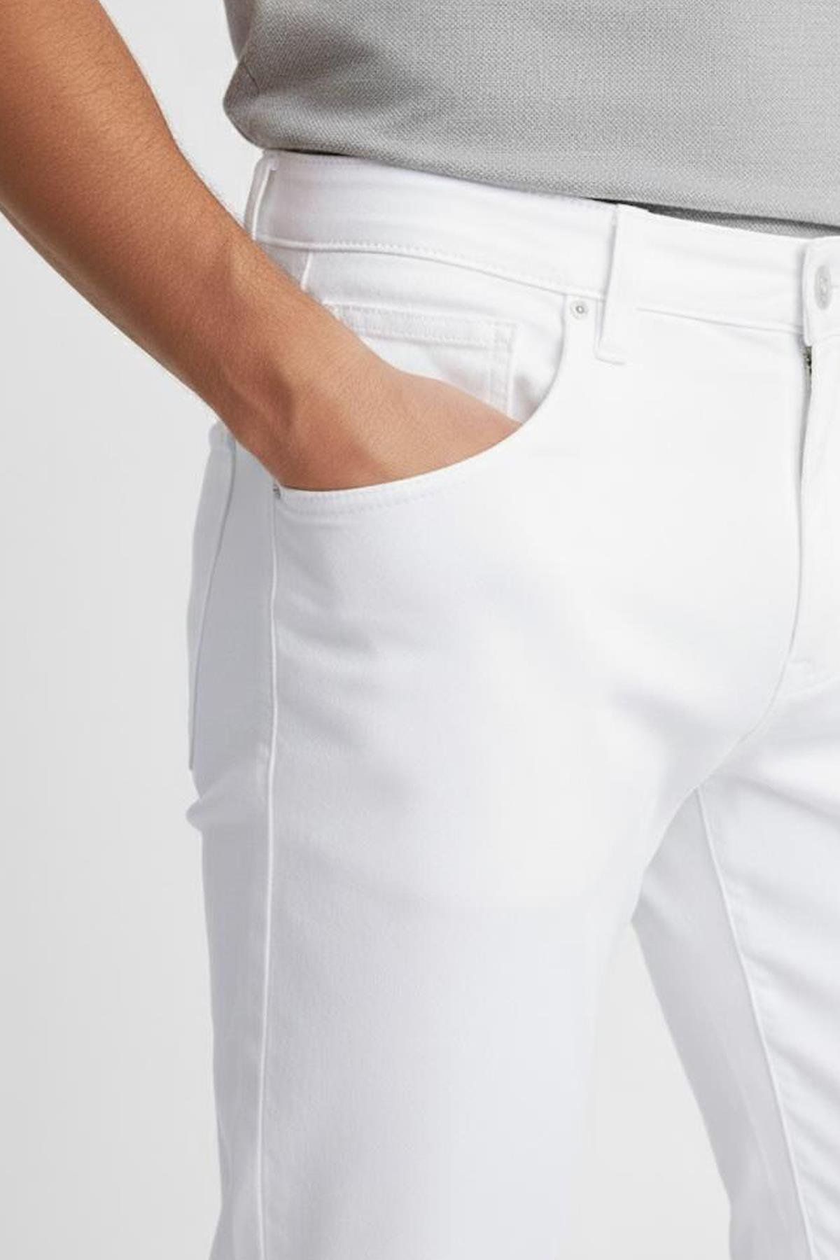 Erkek Pantolon Beyaz - Sabri Özel