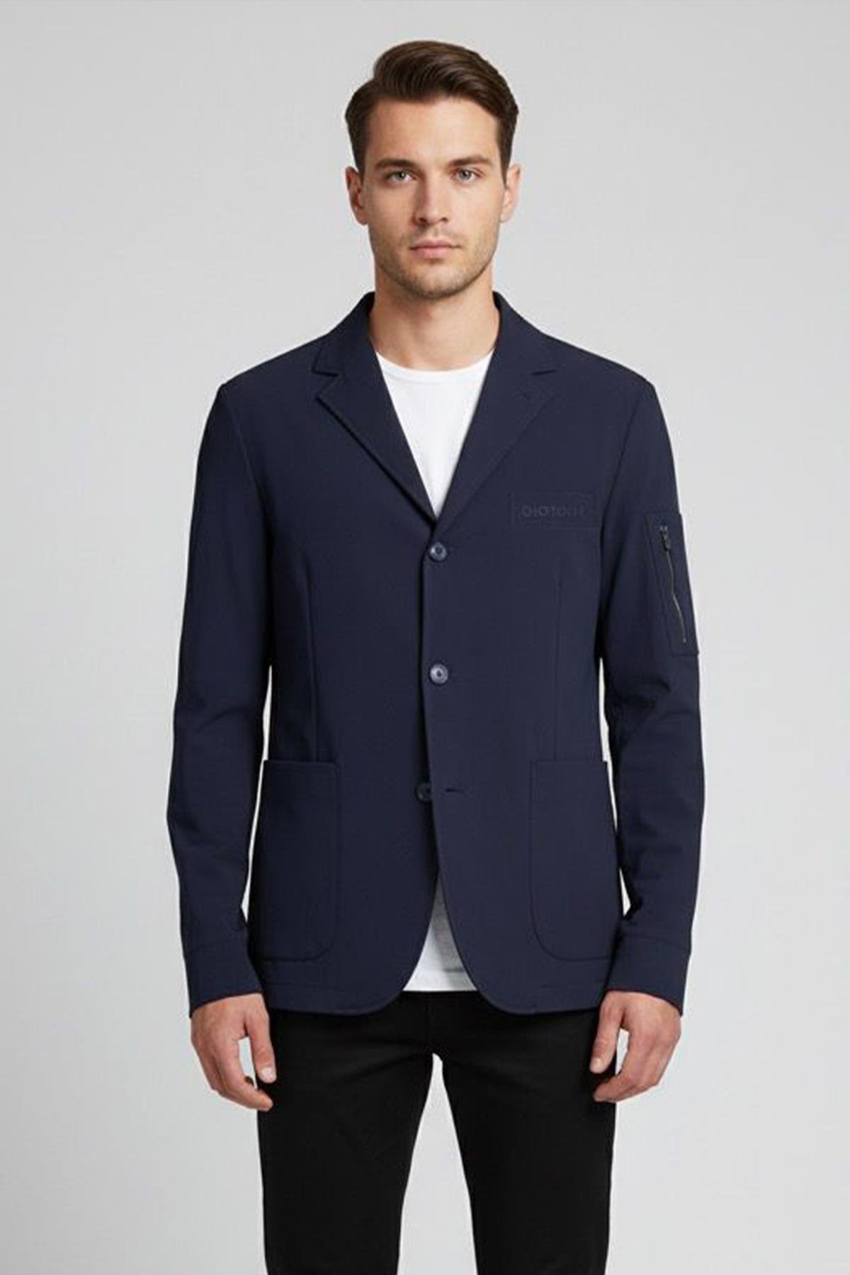 Kumaş Ceket Lacivert - Sabri Özel